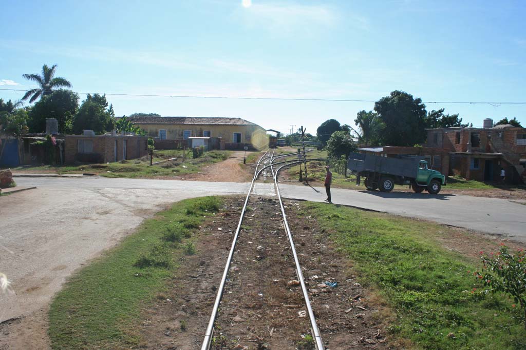 Track and points the other side of the station.