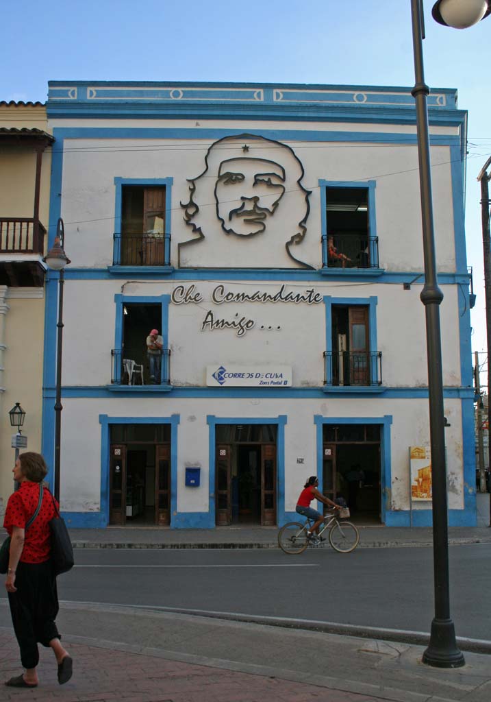 The post office with a big Che upstairs.