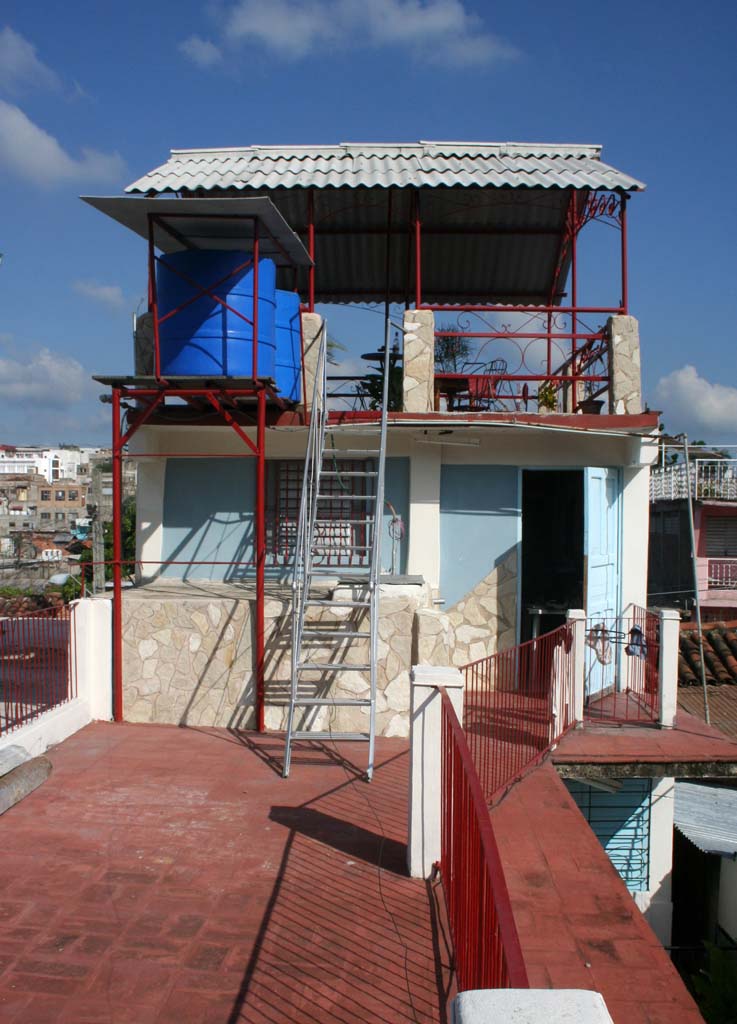 Two of our three roof terraces at Yamil's house where we stayed.