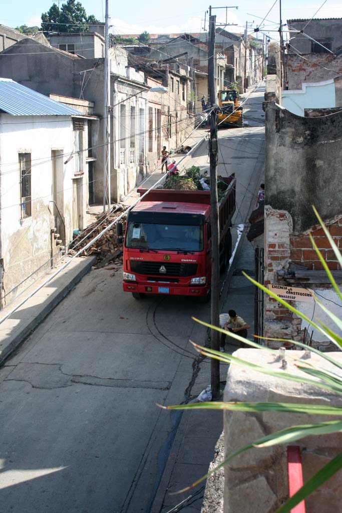 Gradually clearing the street.