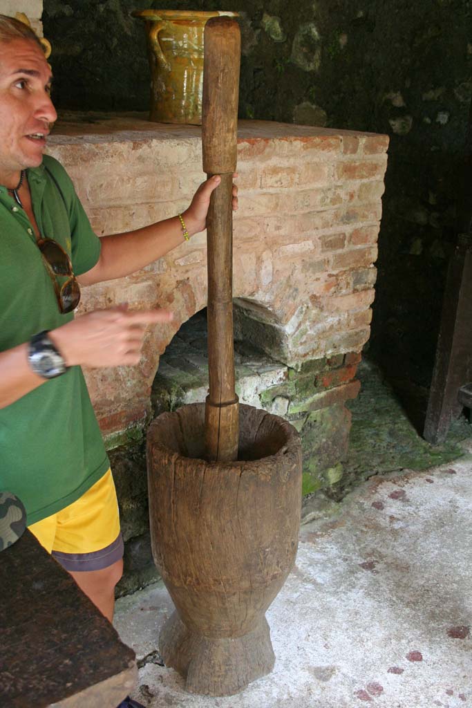 An African-style pestle and mortar.