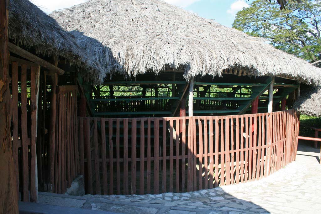 The outside of the arena.