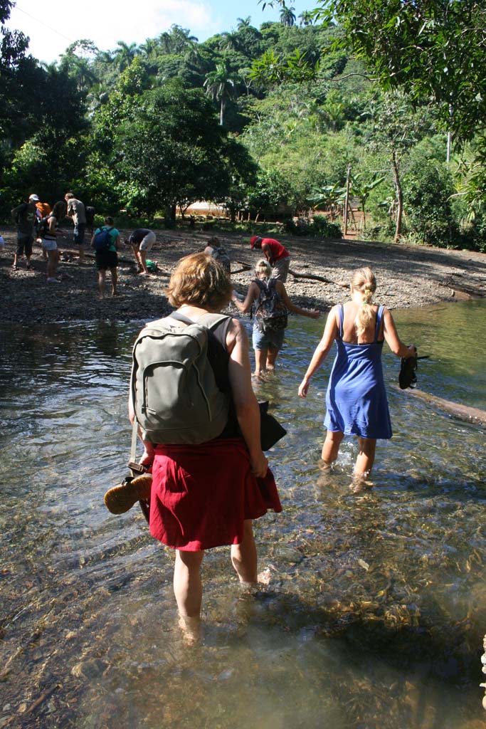 The river where we swam.