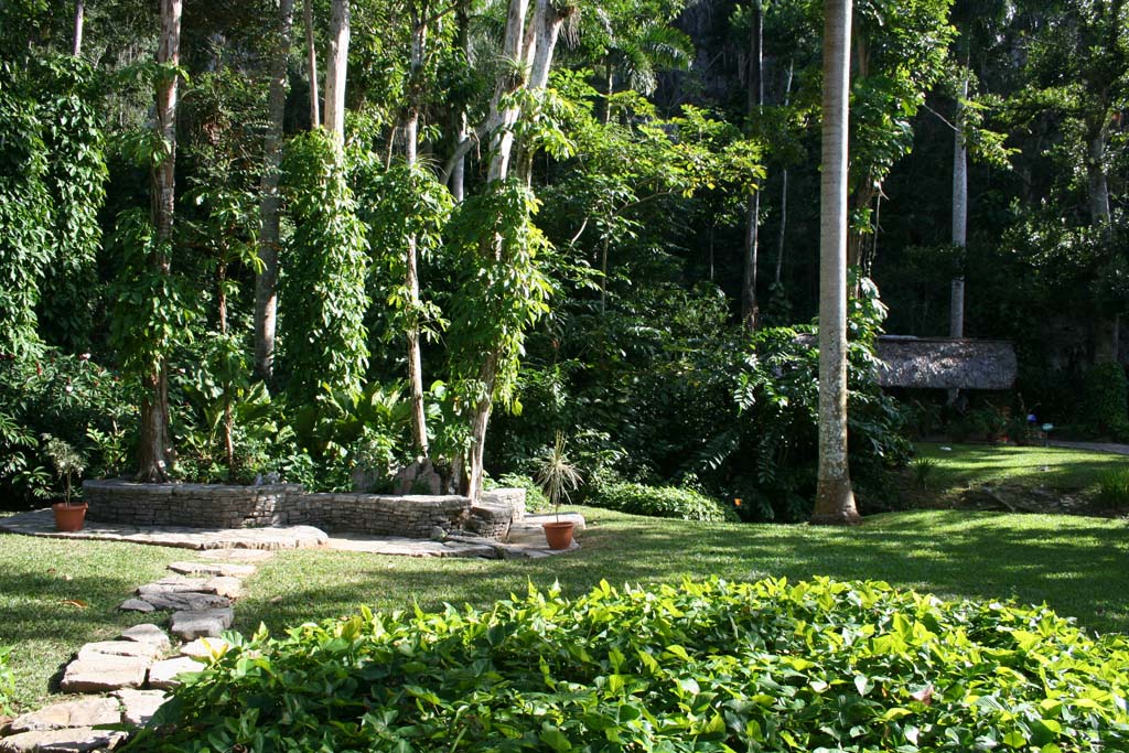 The garden at the caves.