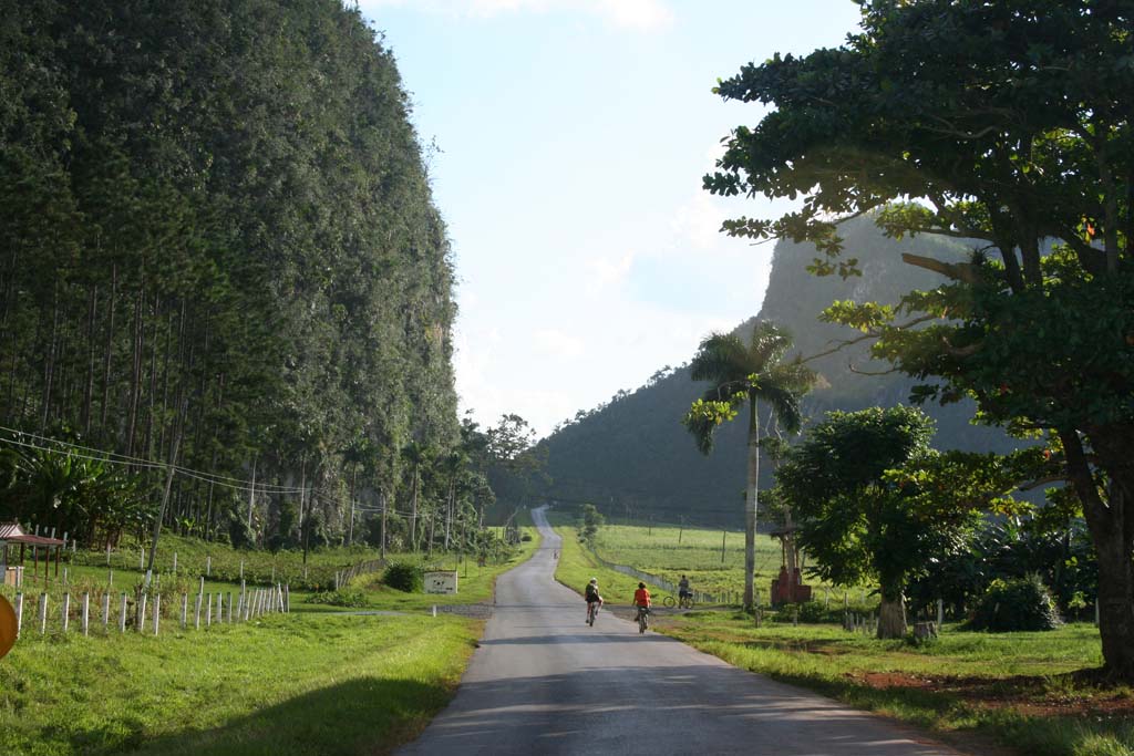 The road back to town.