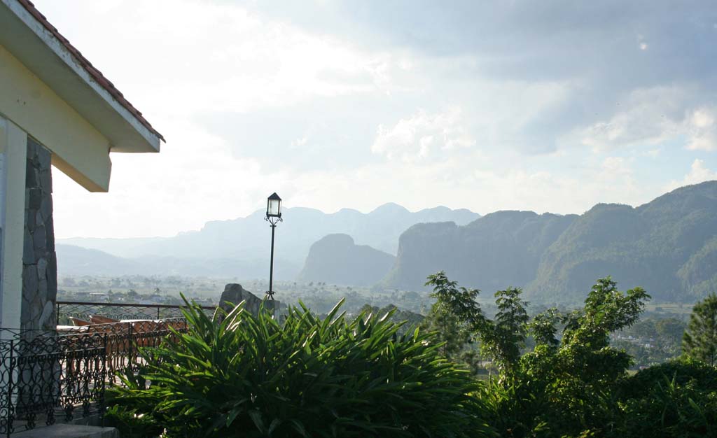 <em>Mogotes</em> in the dusk.