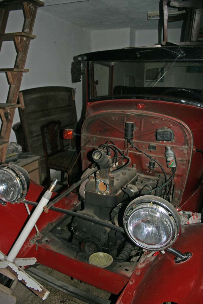 What's left of the engine.