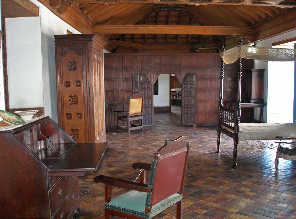 A view along the upper level of Santiago's <em>Museo de Ambiente Cubano,</em> said to be Cuba's oldest house.