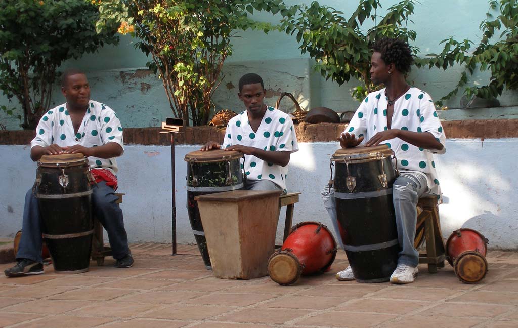 The percussionsts getting ready for the show.
