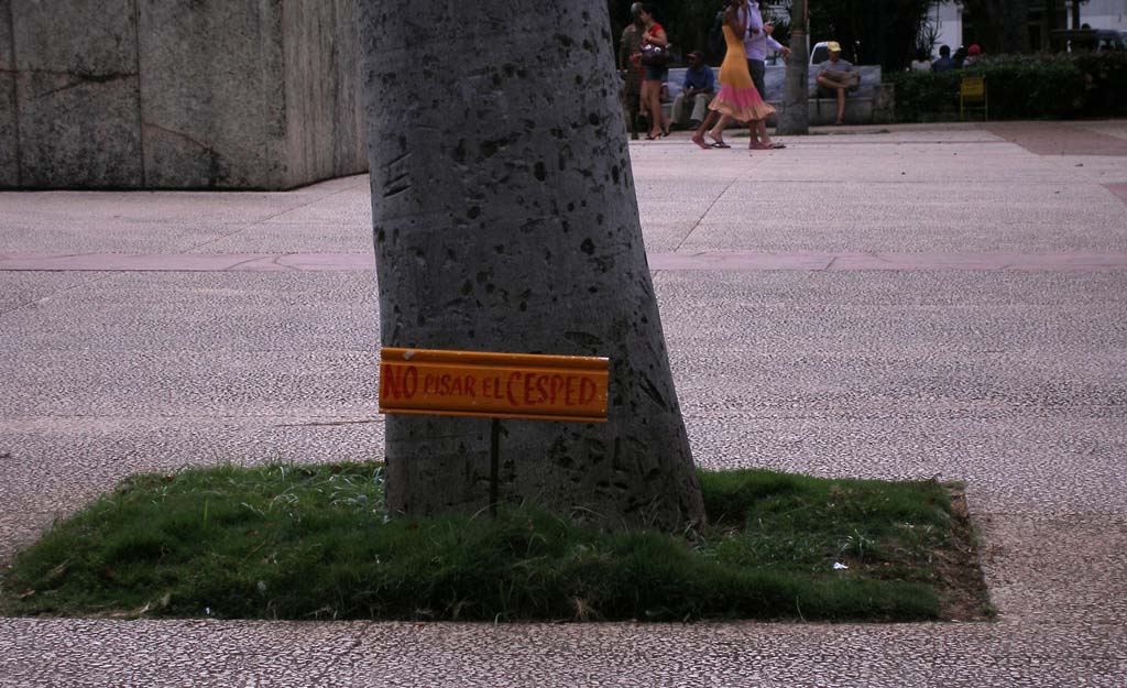 Keep off the grass!