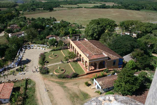 The house from the top of the tower.