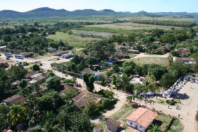 Looking across to the hills.