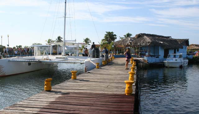 Part of the marina.