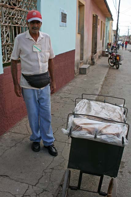 One of the vendors we heard early in the morning in Trinidad.
