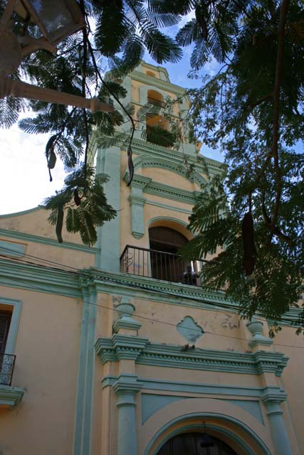 The tower seen from directly below.