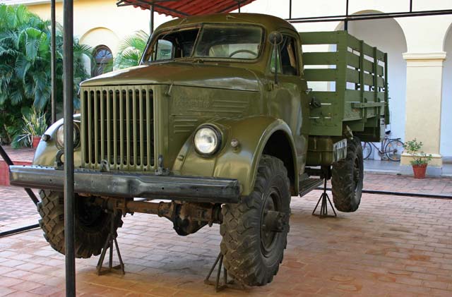 A truck at the <em>Museo de la Lucha Contra Bandidos</em> in Trinidad, probably used by the law enforcers.