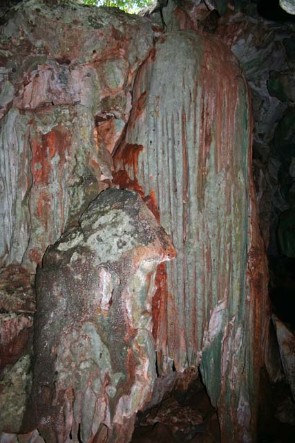 Streaky stalagmites.