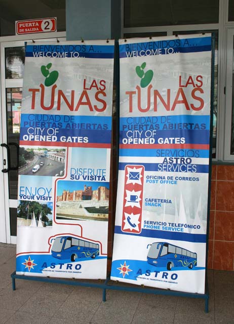At Las Tunas bus station.