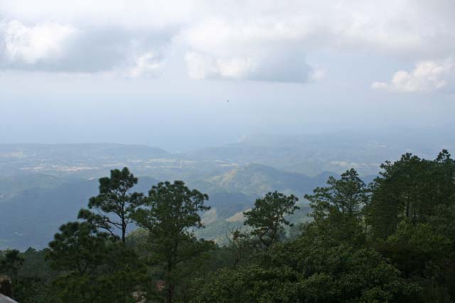 Rather hazy view from the top of the <em>Gran Piedra.</em>