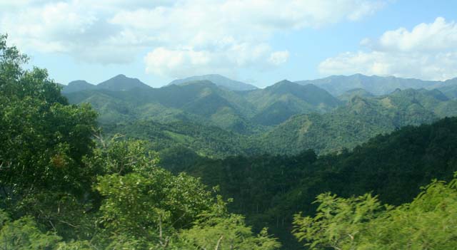 Right up in the mountains on <em>La Farola</em> from Santiago to Baracoa.