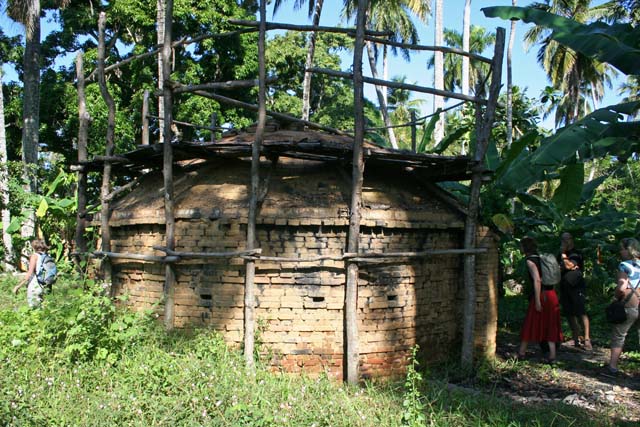 An old kiln/oven at a coconut oil factory.