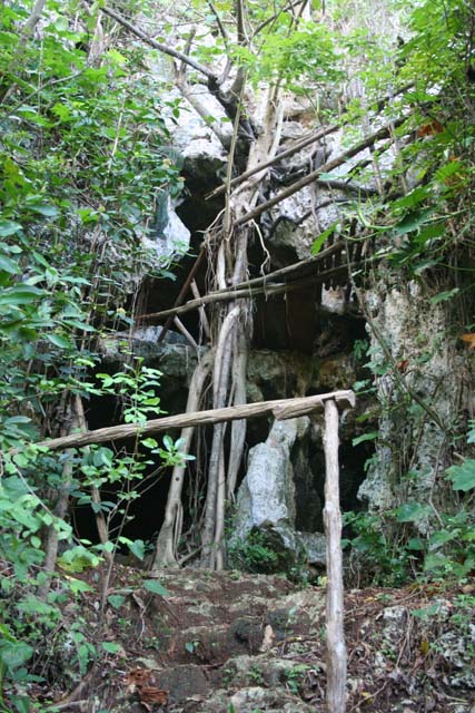 The upper cave from below.
