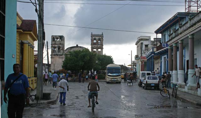 The square after the rain.