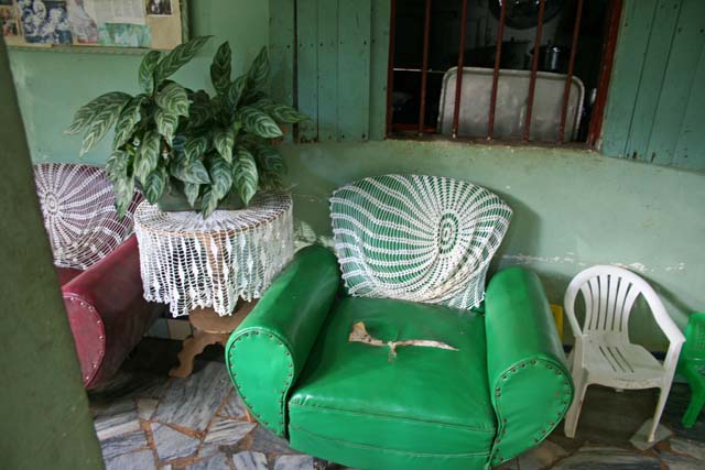 A very retro armchair.