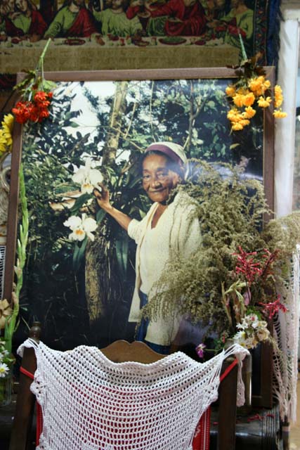 Caridad, the sister who started the garden, and who died a few months before our visit.