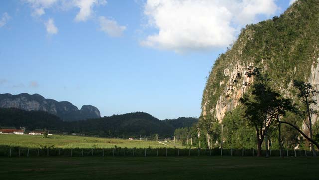 Looking back the way we came as the sun gets lower.