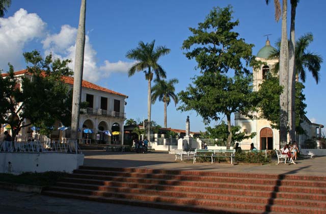 The <em>Plaza</em> in the centre of town.