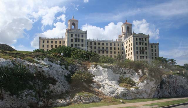 The famous Hotel Nacional in Vedado, built by the Mafia in the 1930s.