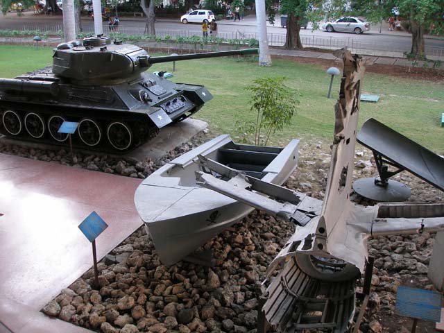 Various equipment used, destroyed or captured in the revolution.
