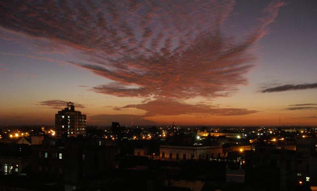 Night sky over Camagüey.