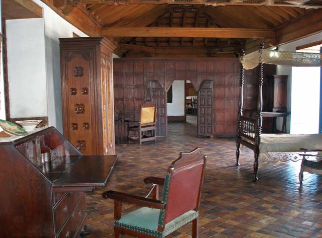 A view along the upper level of Santiago's <em>Museo de Ambiente Cubano,</em> said to be Cuba's oldest house.