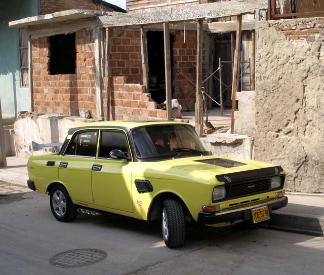 A very tarted up 1970s Moskvitch.