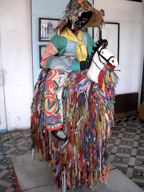 Costumes for rider and horse.