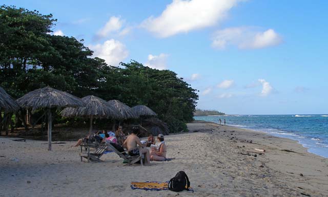 A view of the beach.