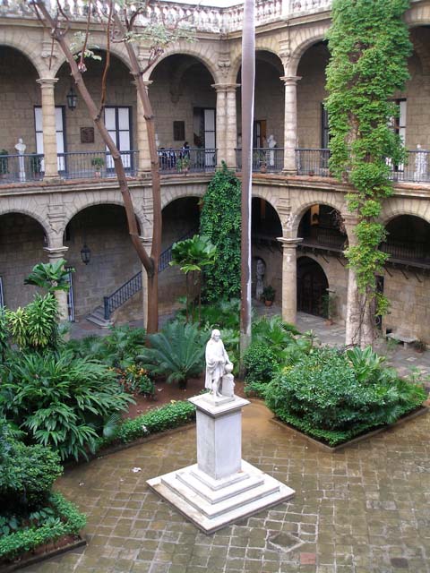The central courtyard.