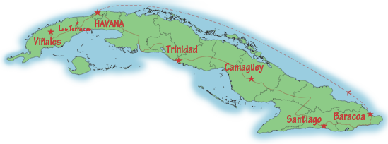 map of Cuba