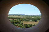View through one of the portholes just below the top of the tower.
