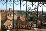 Towards Plaza Mayor again through the decorative railing.