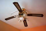 The ceiling fan in our room, which made an amazing racket as it slowed down.