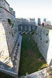 The moat of El Castillo del Morro outside Santiago.
