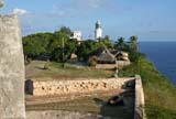 East along the headland to the lighthouse.