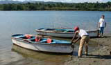 Our two boats Yunque and Gaviota on the River Toa, near Baracoa.