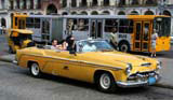 One of the classic cars run as taxis by Grancar. This one's a De Soto.