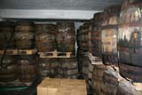 Dated barrels of maturing rum in the factory we visited in Pinar del Rio.