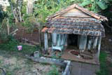 The shack in the garden from our terrace at José's mother's place.