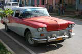 A Yank tank with replacement radiator grille and generic indicator lamps in Viñales.